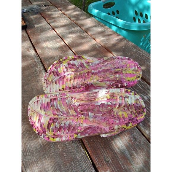 crocs classic marbled tie-dye clog shoe unisex men's 9 women's 11 - Picture 5 of 6